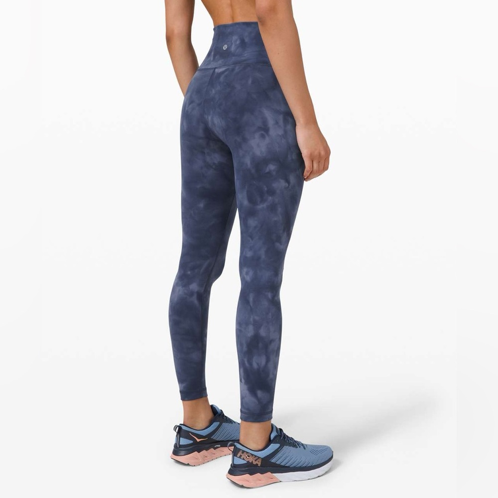 Lululemon Wunder Train High Rise Tight 25" Gym Diamond Dye Blue Tie Dye 4